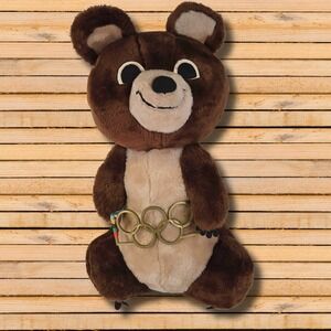 Vintage 1980 Olympics Moscow, Russia | Misha Dakin Teddy Bear 23"